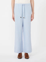 max mara linen basketweave trousers for women