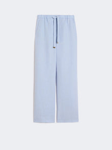 Linen basketweave trousers