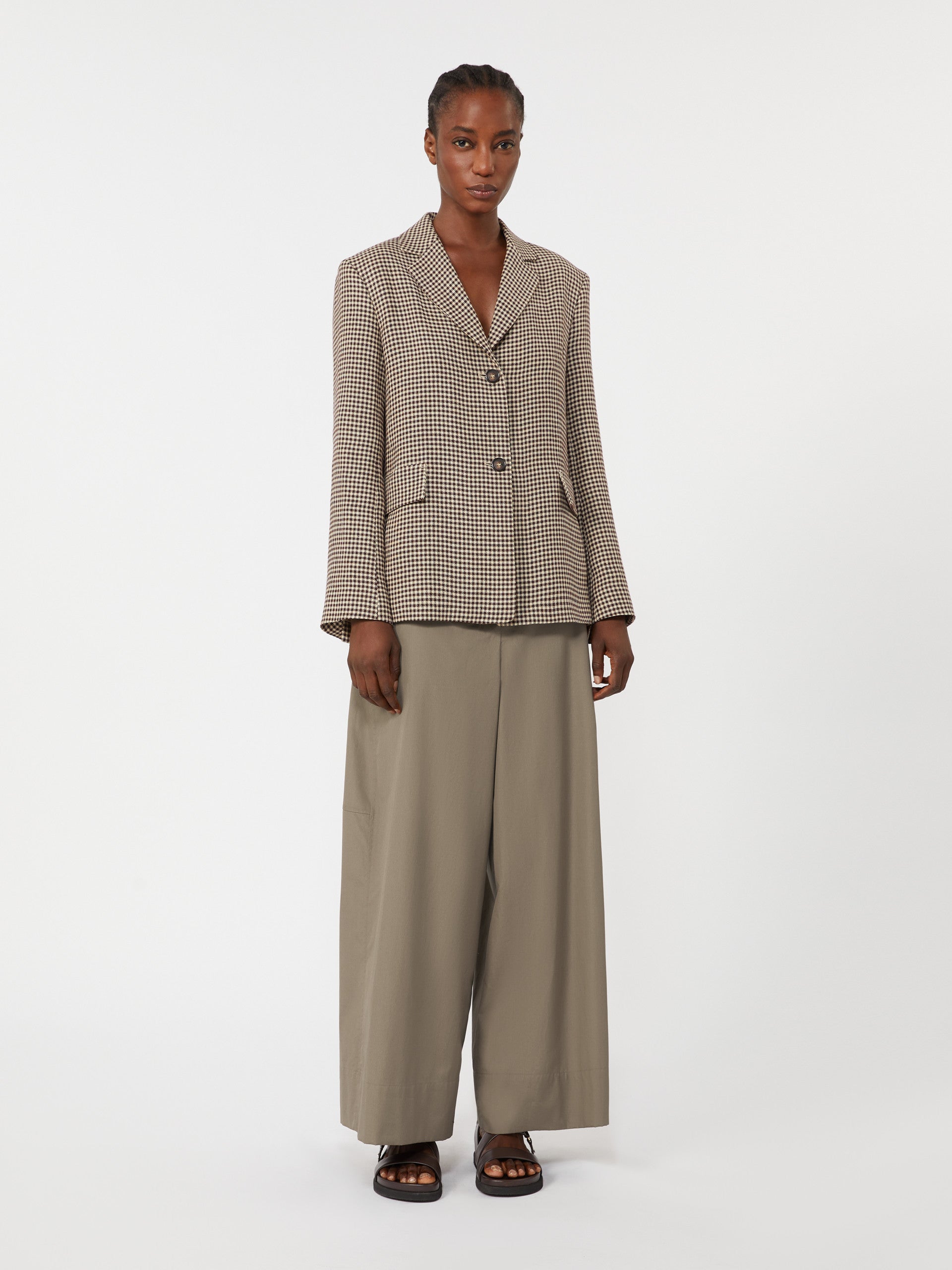max mara poplin drawstring trousers for women