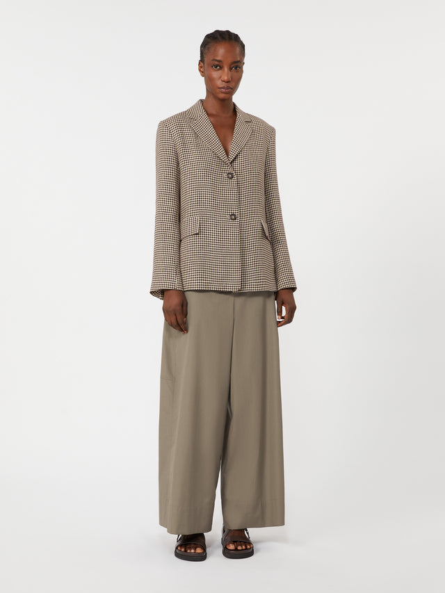 max mara poplin drawstring trousers for women