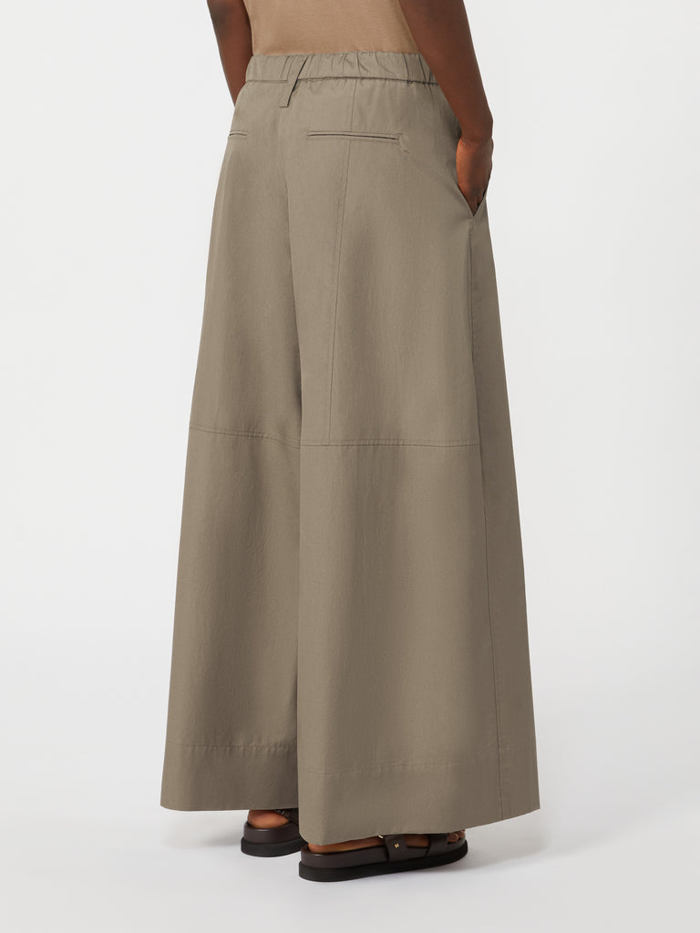 max mara poplin drawstring trousers