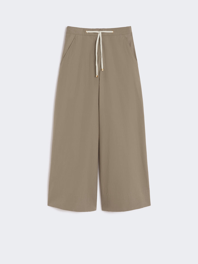 max mara poplin drawstring trousers
