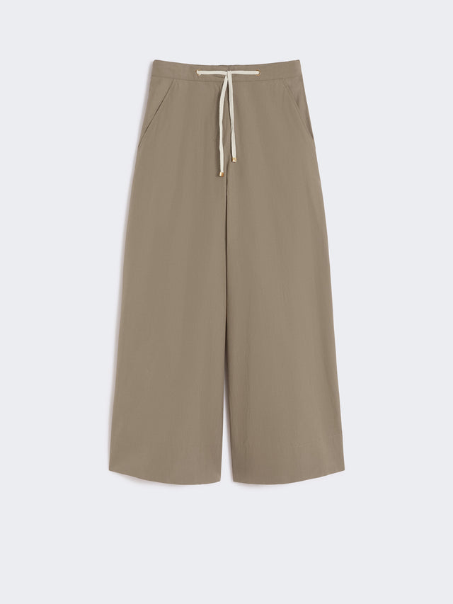 max mara poplin drawstring trousers for women