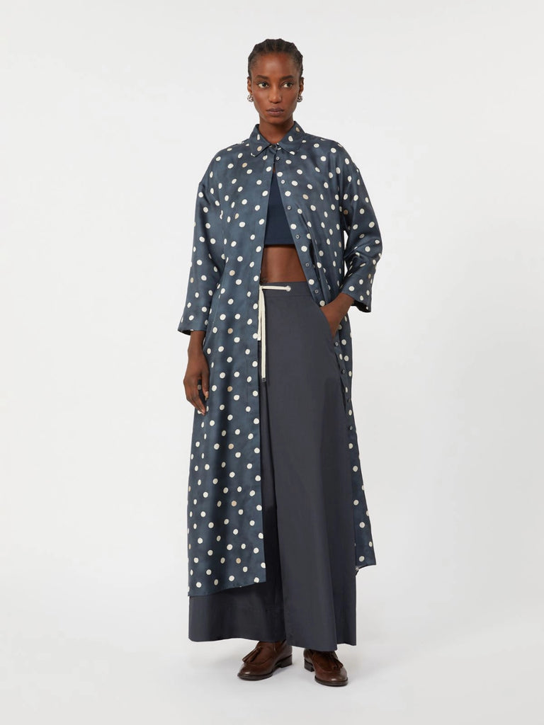 max mara poplin drawstring trousers