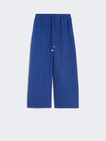 max mara linen drawstring trousers for women