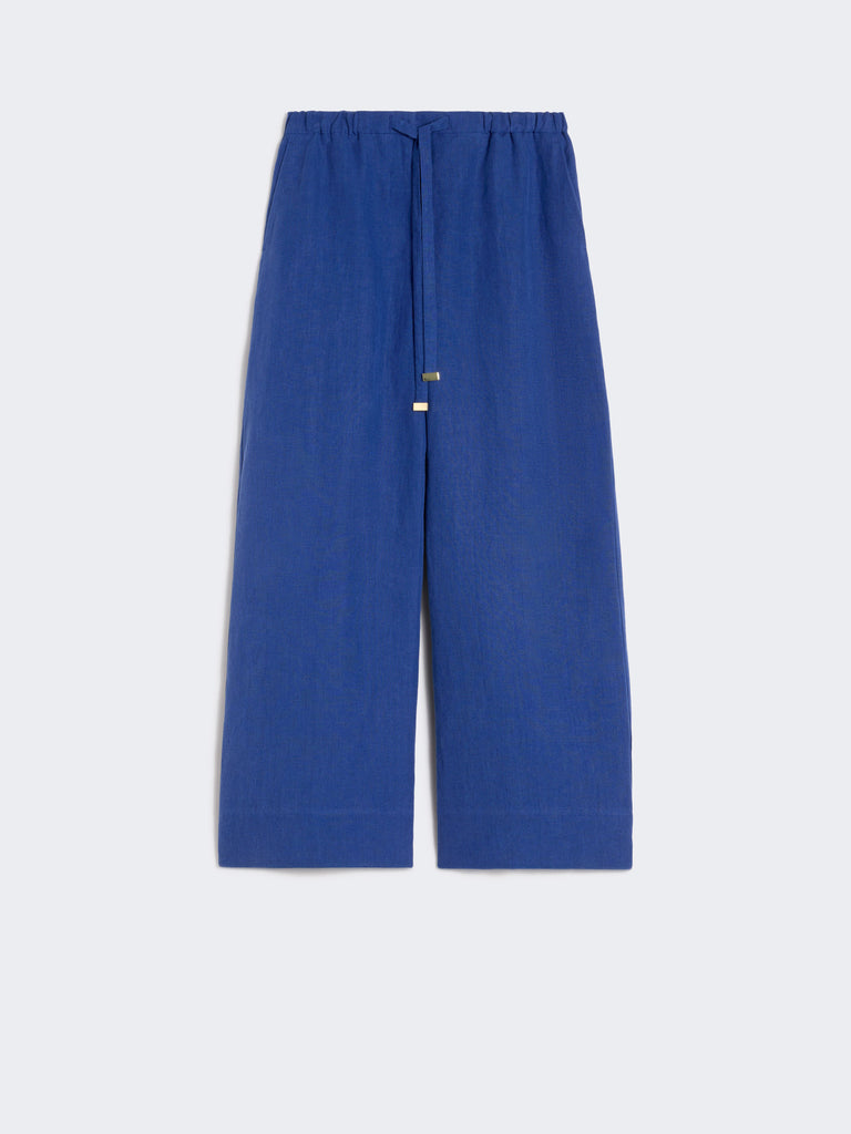 max mara linen drawstring trousers for women