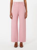max mara cotton and linen 5-pocket trousers for women