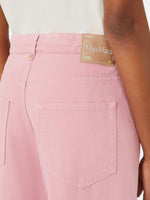max mara cotton and linen 5-pocket trousers for women