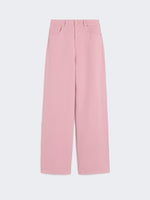 max mara cotton and linen 5-pocket trousers for women