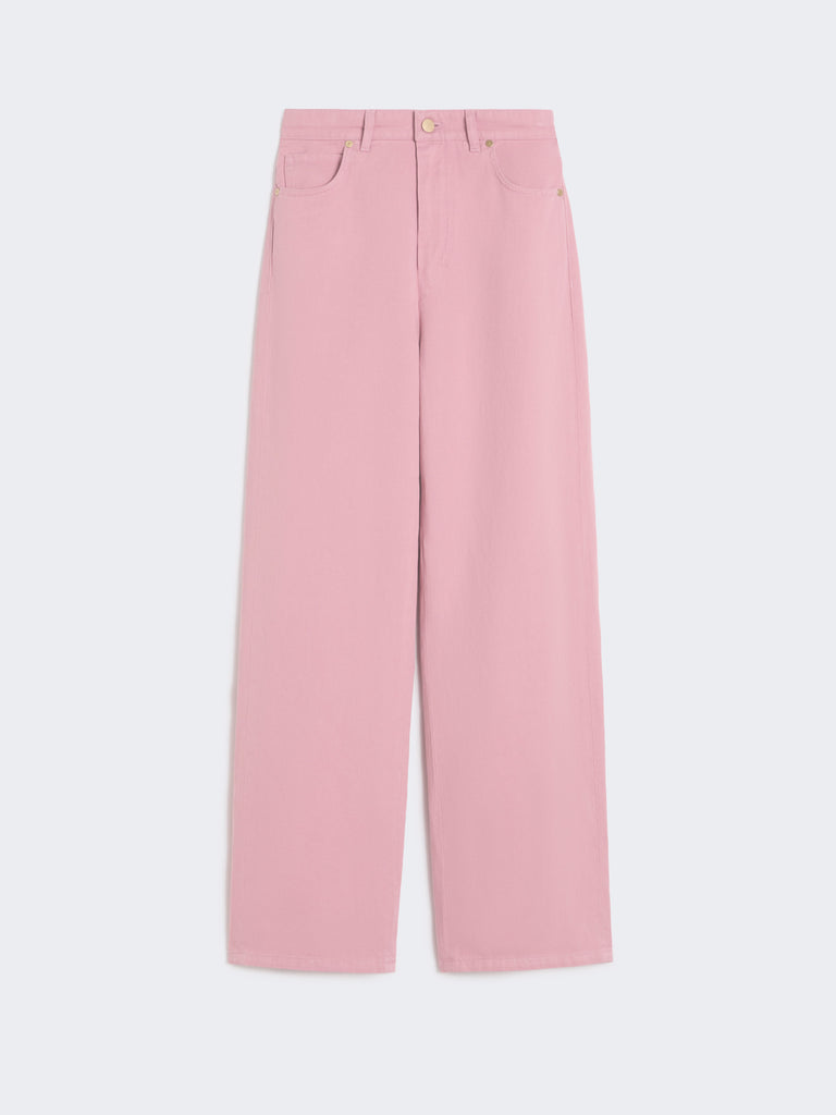 max mara cotton and linen 5-pocket trousers