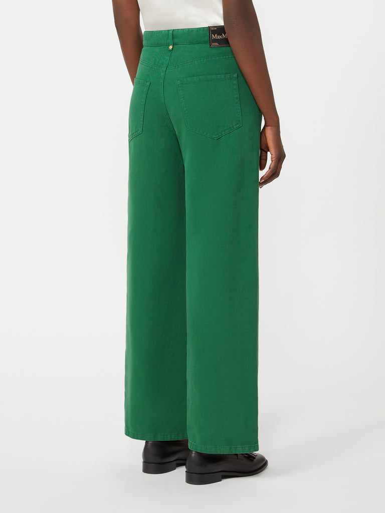 max mara cotton and linen 5-pocket trousers