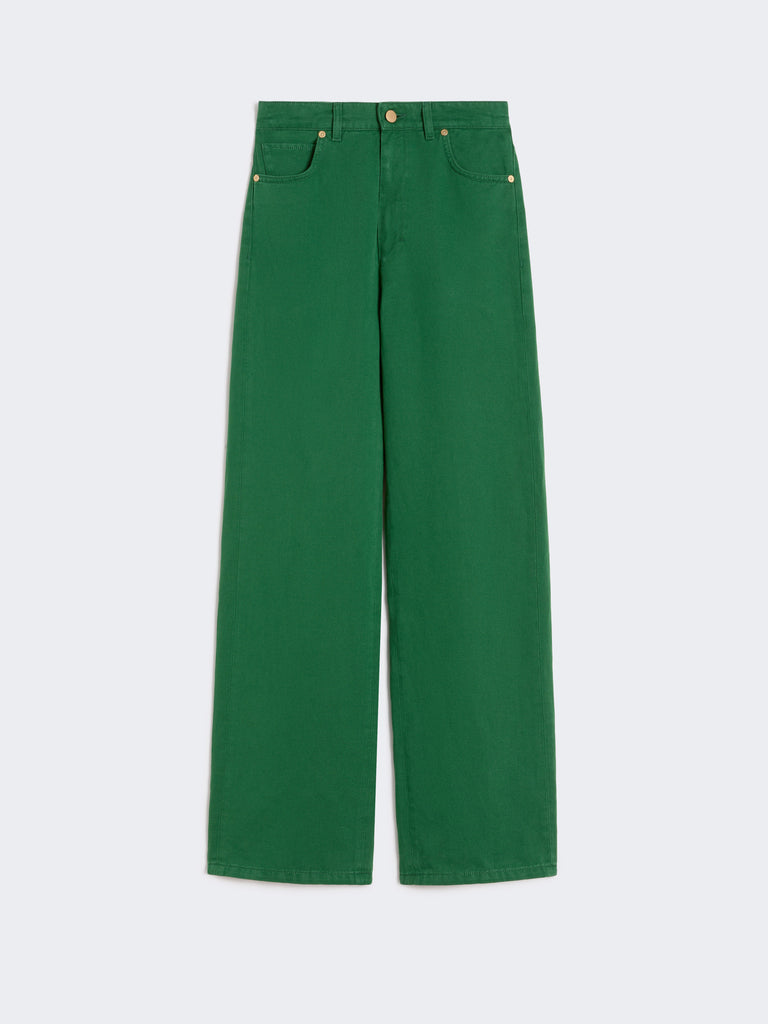 max mara cotton and linen 5-pocket trousers