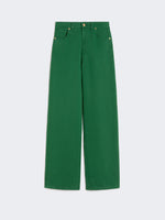 max mara cotton and linen 5-pocket trousers for women