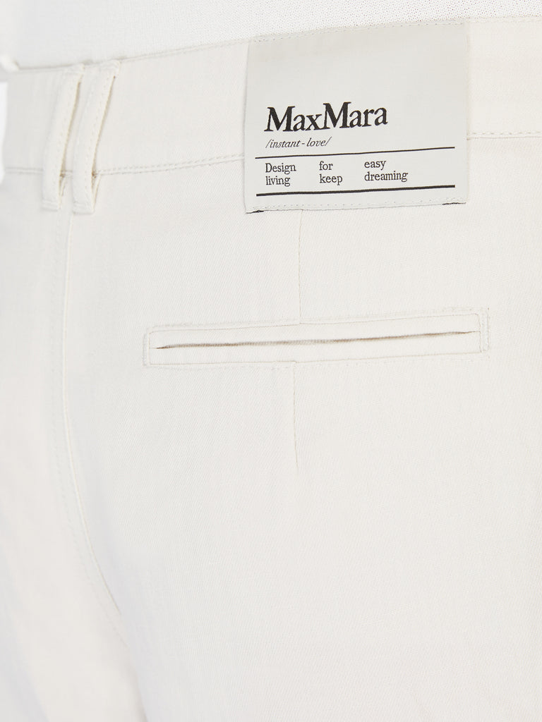 max mara 5-pocket cotton and linen trousers