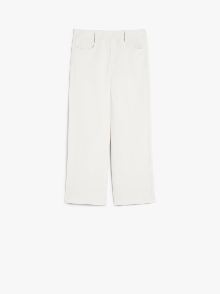 max mara 5-pocket cotton and linen trousers