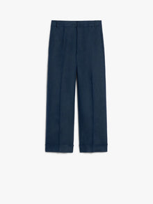 Linen canvas palazzo trousers