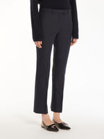Cotton and viscose trousers