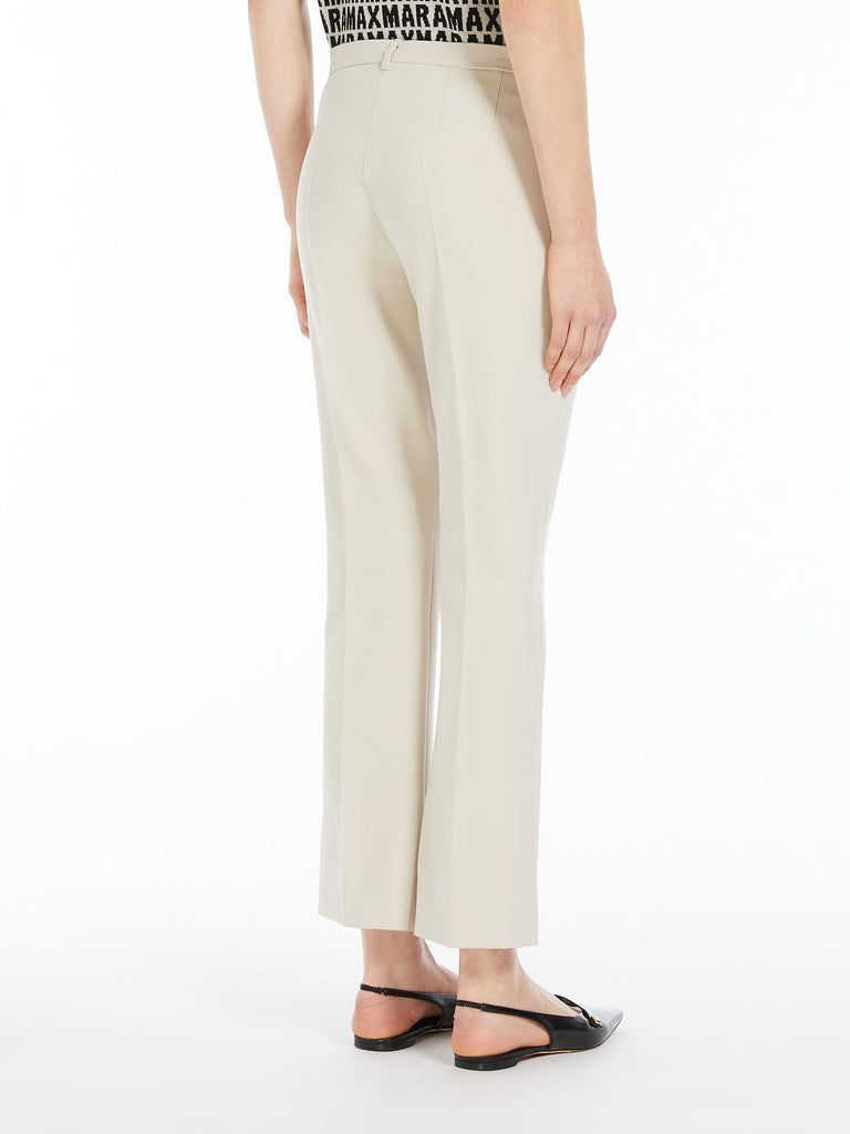 Cotton and viscose trousers