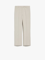 Cotton and viscose trousers