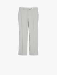 Slim-fit stretch cotton and viscose trousers