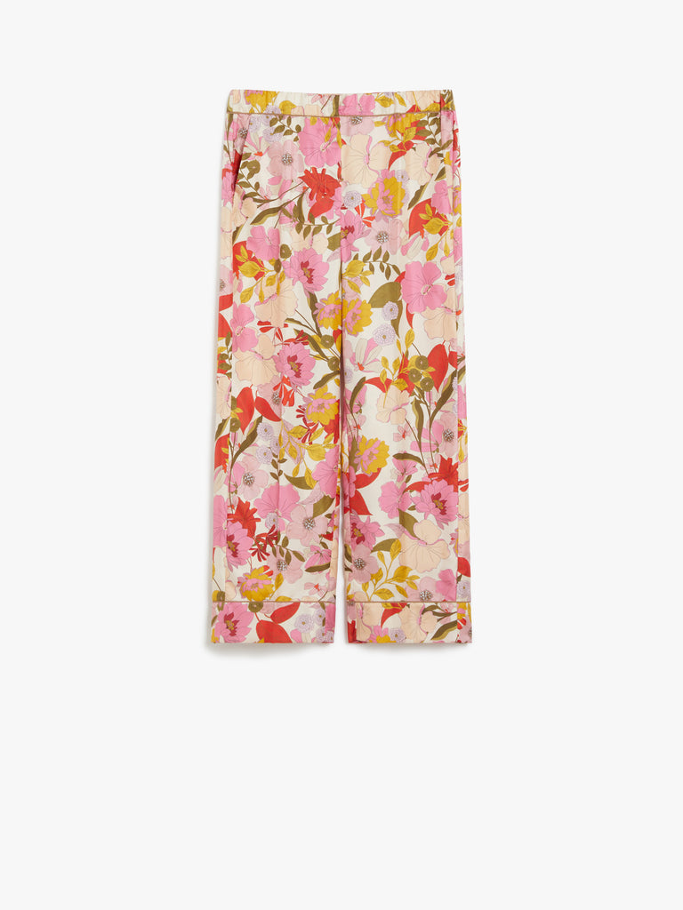 max mara patterned twill pyjama trousers