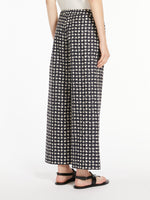 Printed poplin joggers