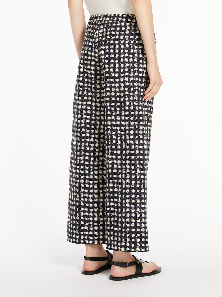 Printed poplin joggers