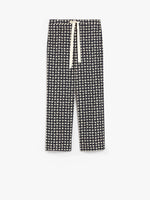 Printed poplin joggers