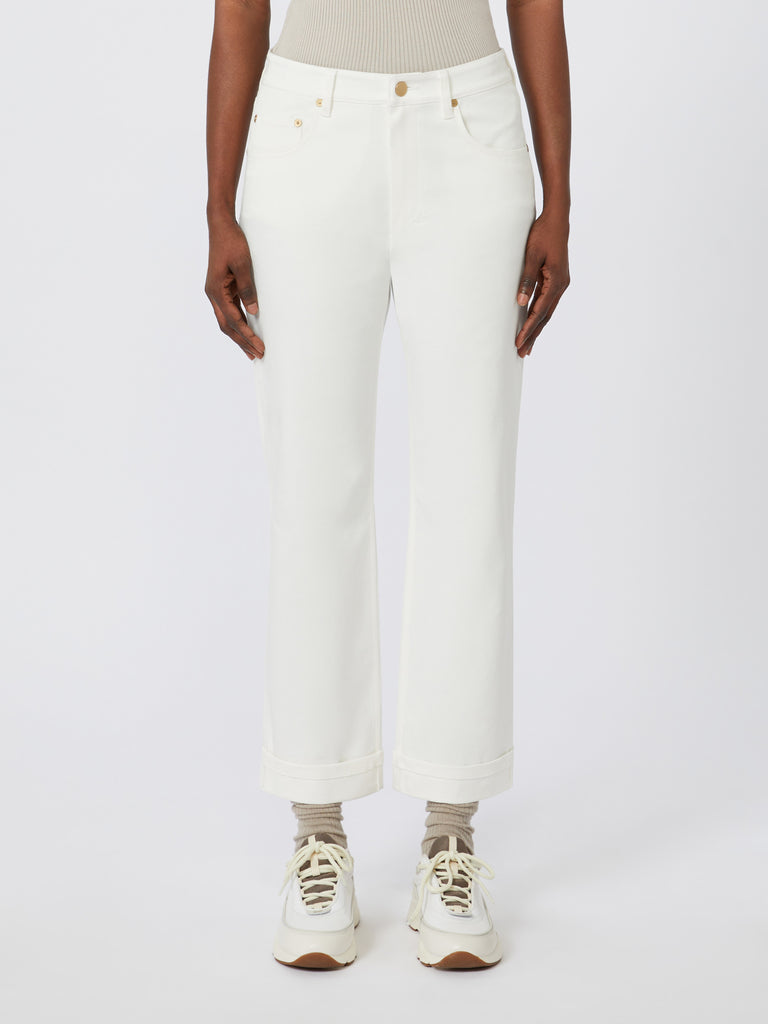 max mara stretch cotton bull denim jeans