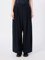 max mara chalk-stripe wool trousers for women