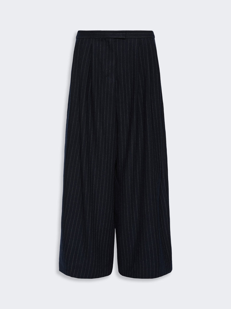 max mara chalk-stripe wool trousers