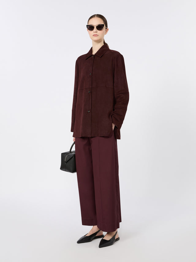 max mara cotton poplin trousers for women