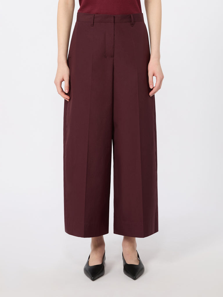 max mara cotton poplin trousers