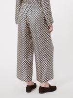 max mara printed silk twill trousers for women