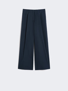 max mara wide-fit cotton poplin trousers for women
