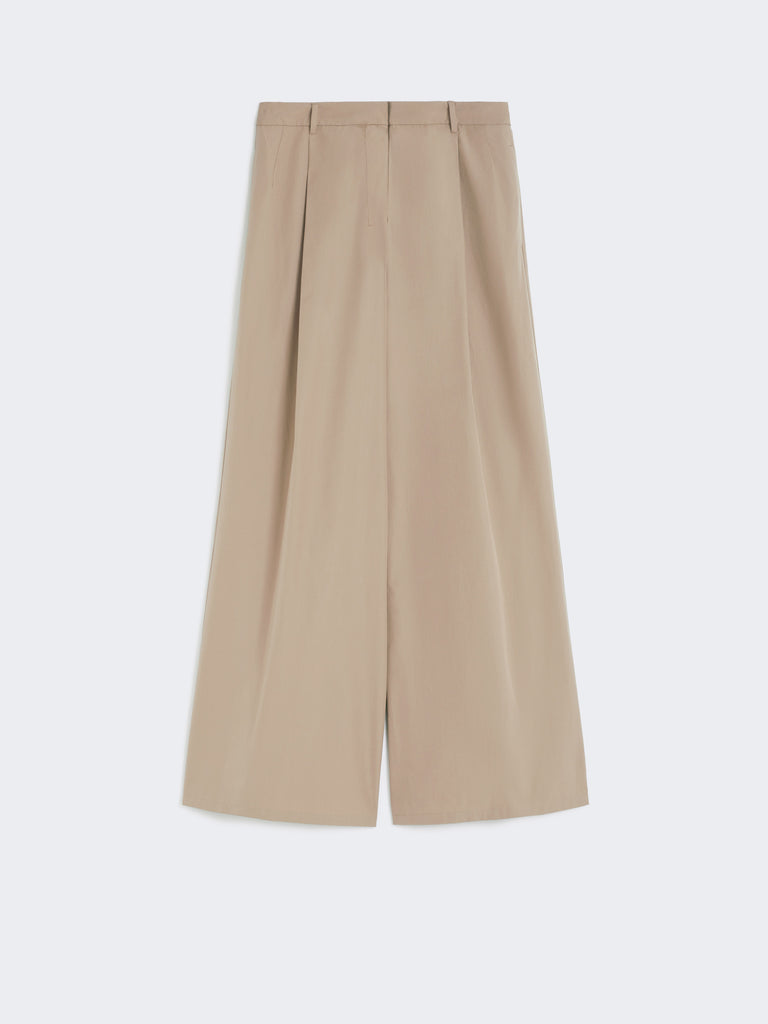 max mara wide-fit cotton poplin trousers