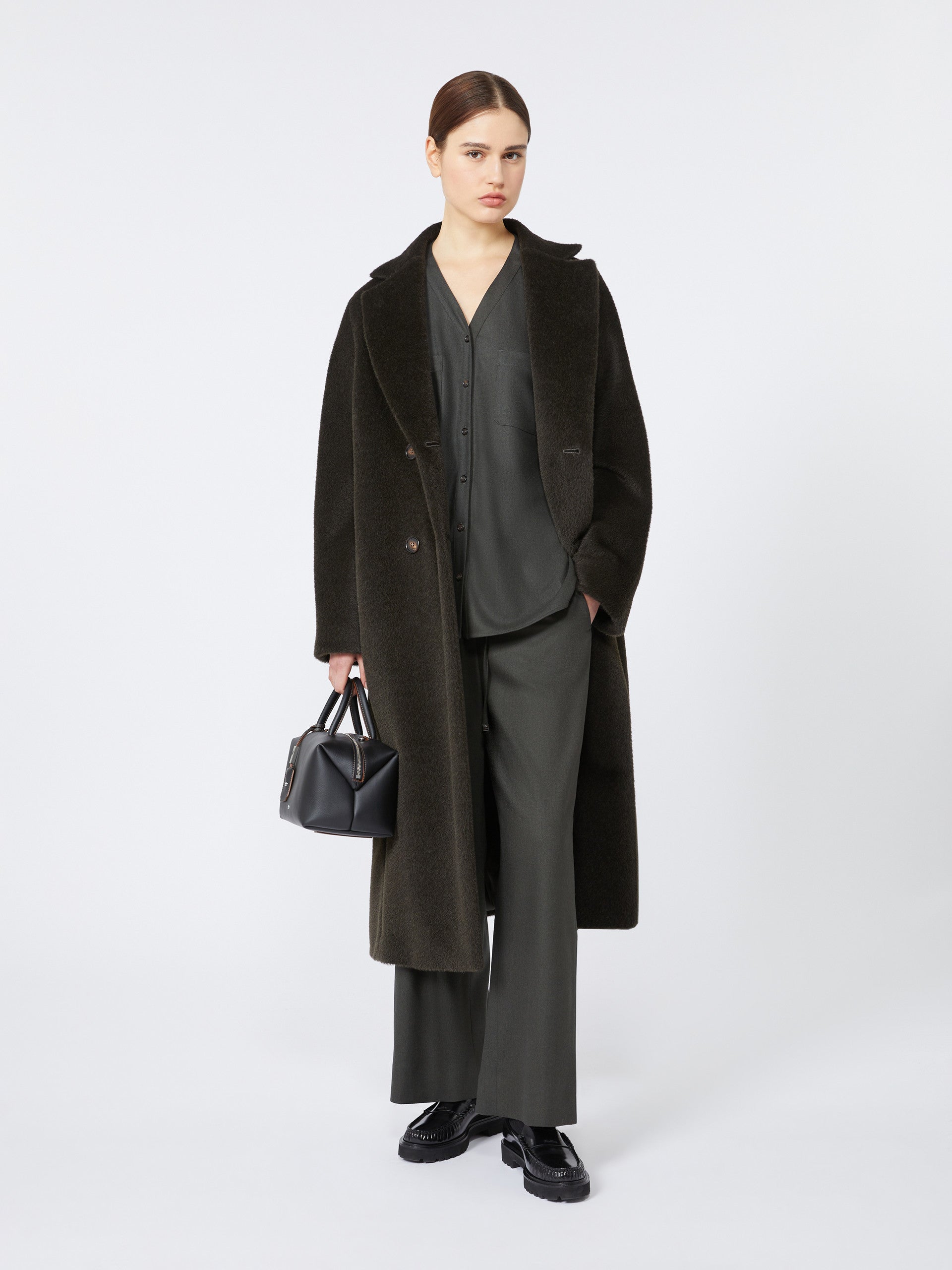 Wool Joggers for Women - Dark Green - Max Mara UAE