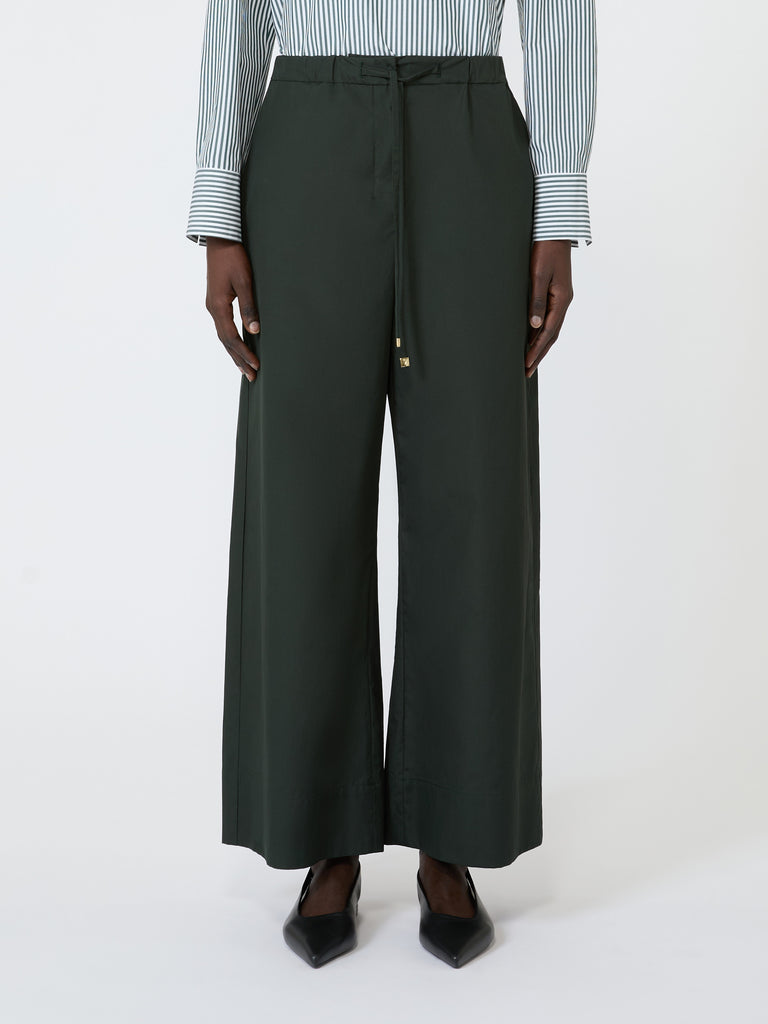 max mara cotton poplin jogging trousers