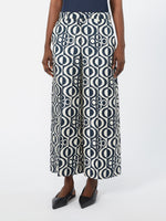 max mara printed silk twill trousers for women
