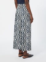 max mara printed silk twill trousers for women