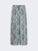 max mara printed silk twill trousers for women