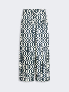 max mara printed silk twill trousers for women