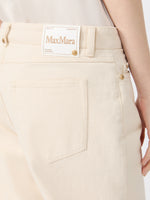 max mara cotton bull denim trousers for women