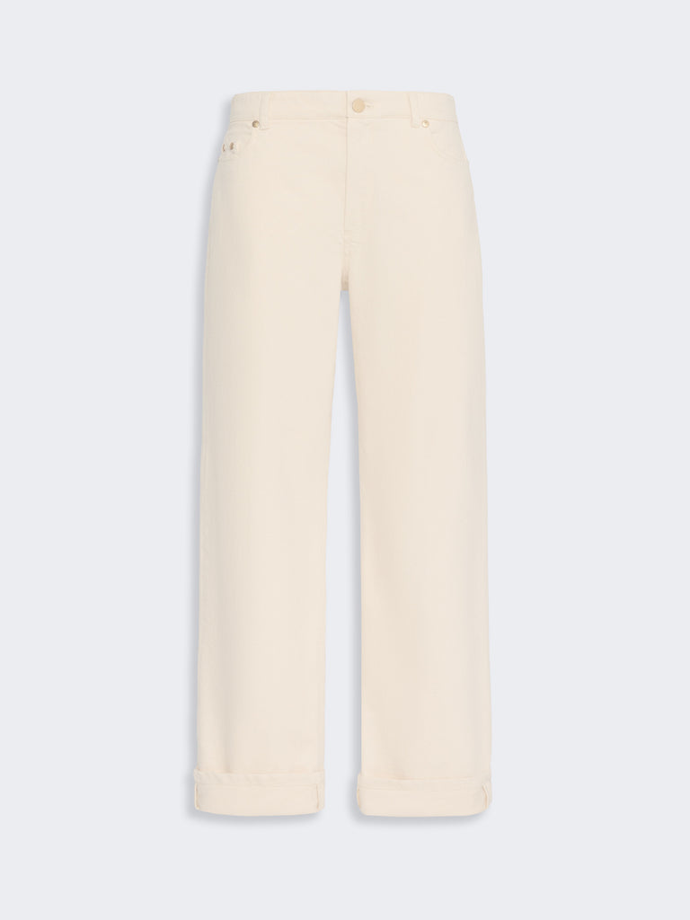 max mara cotton bull denim trousers