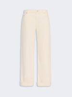 max mara cotton bull denim trousers for women