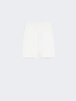 max mara cotton and linen drill bermuda shorts for women
