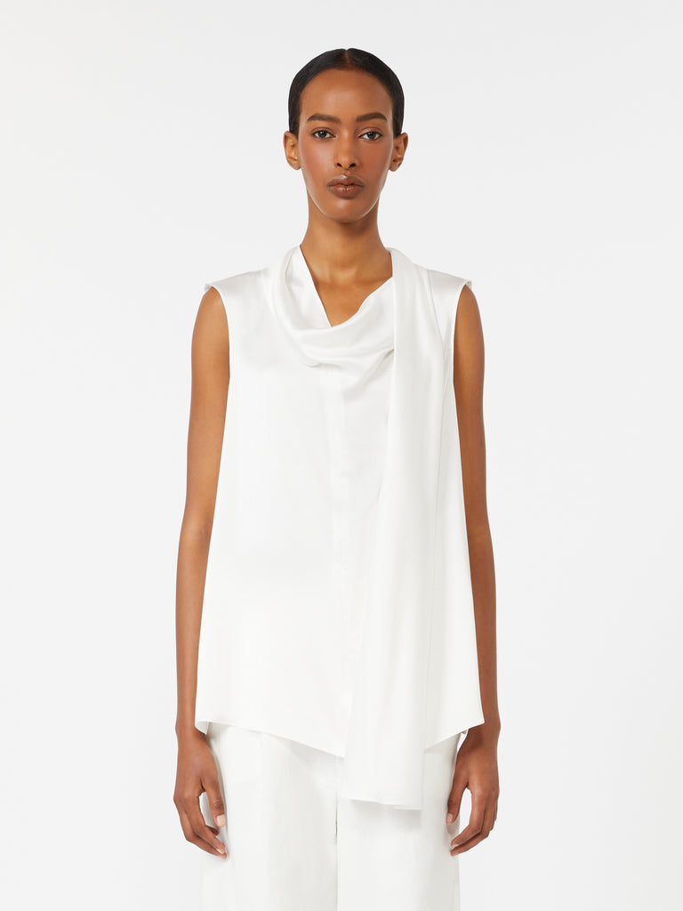 max mara silk satin top