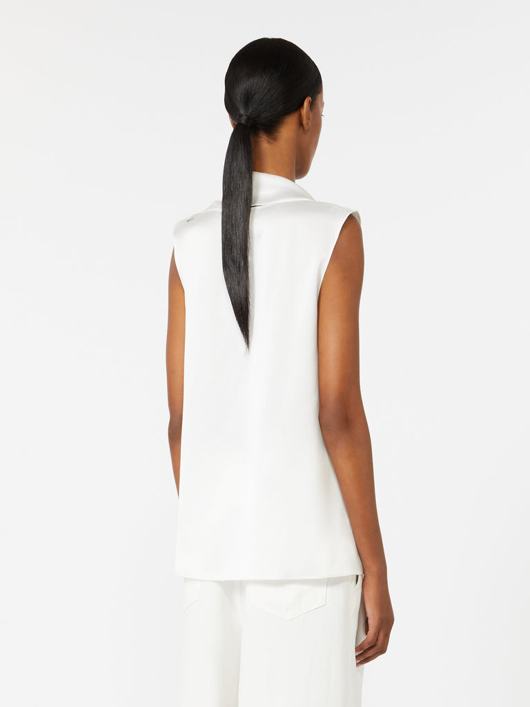 max mara silk satin top