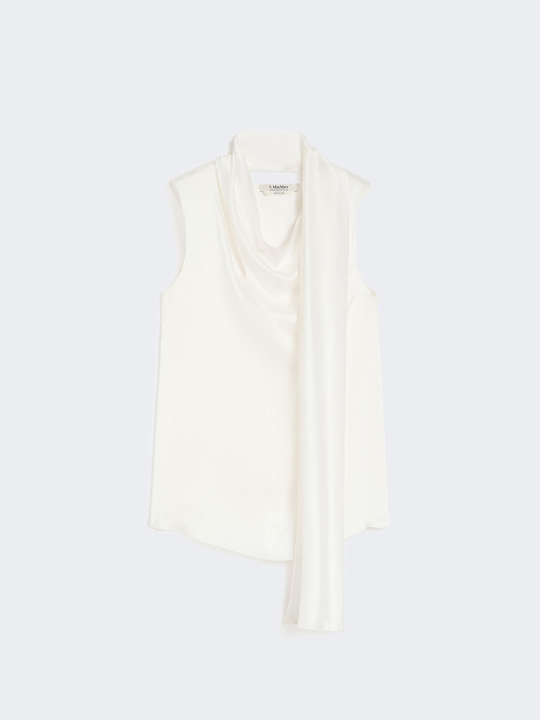 max mara silk satin top