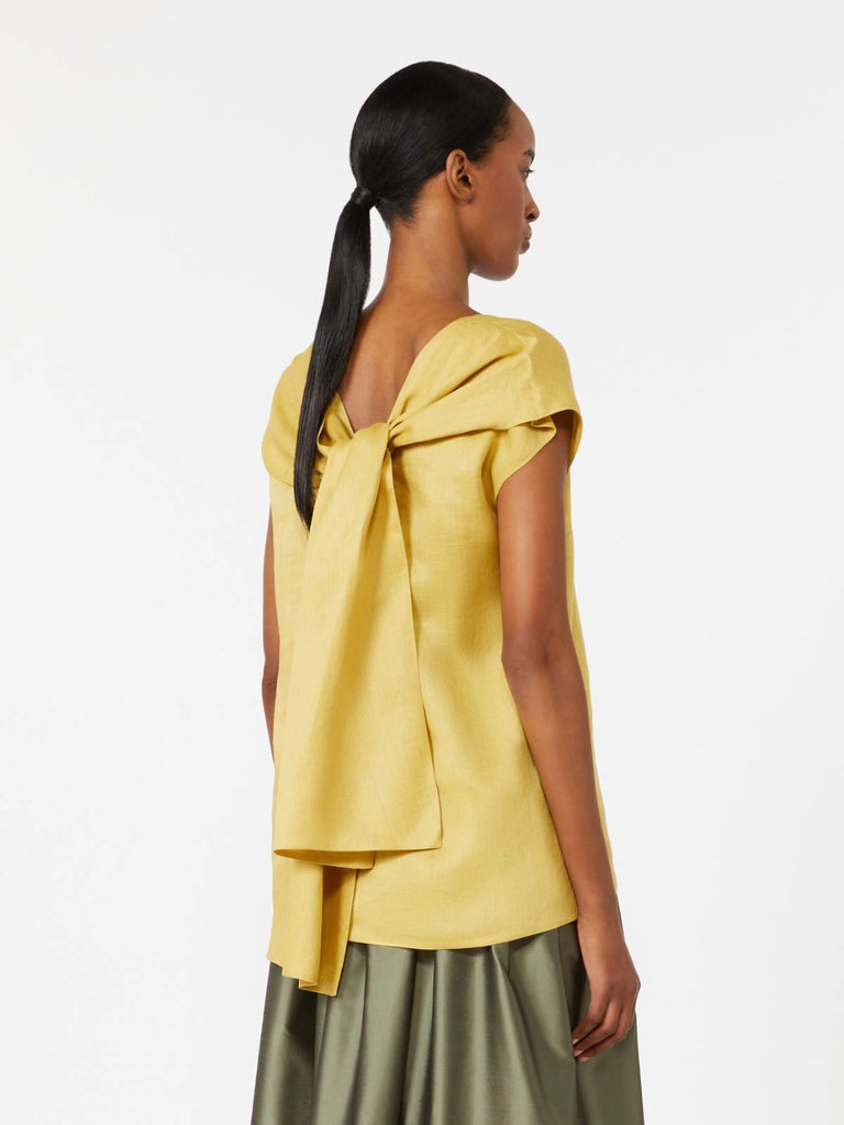 max mara ramie canvas blouse